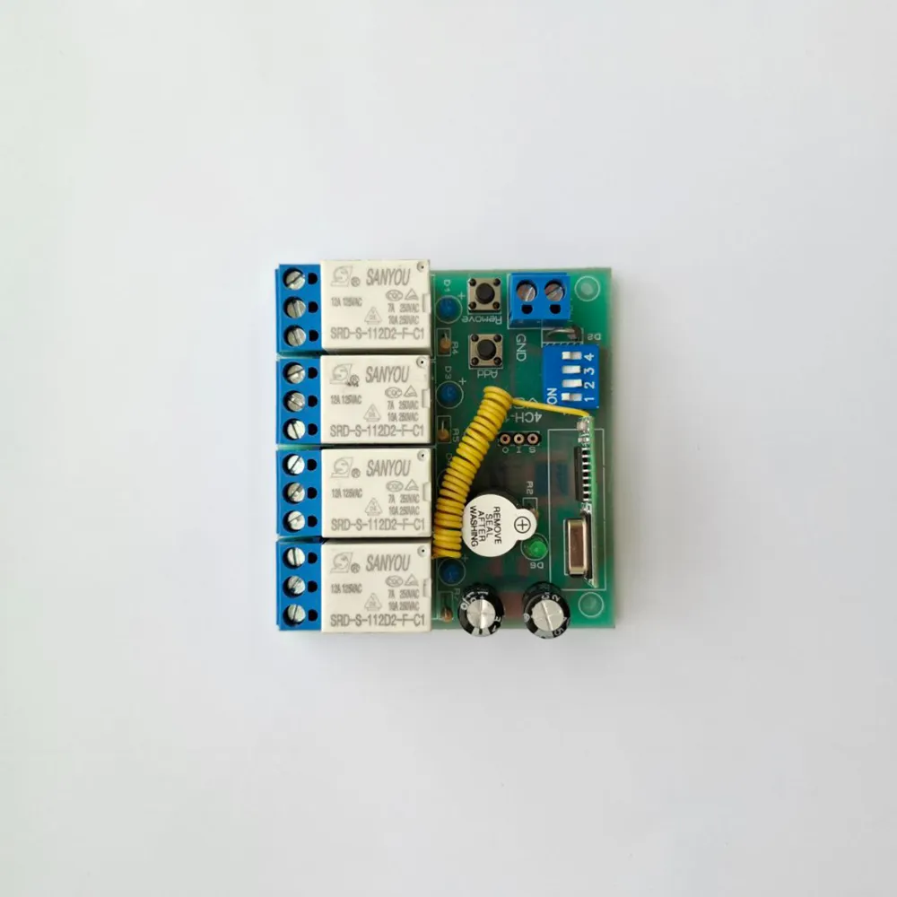 ریموت کنترل 4 کانال رادیویی کد لرن مدل RC410L4