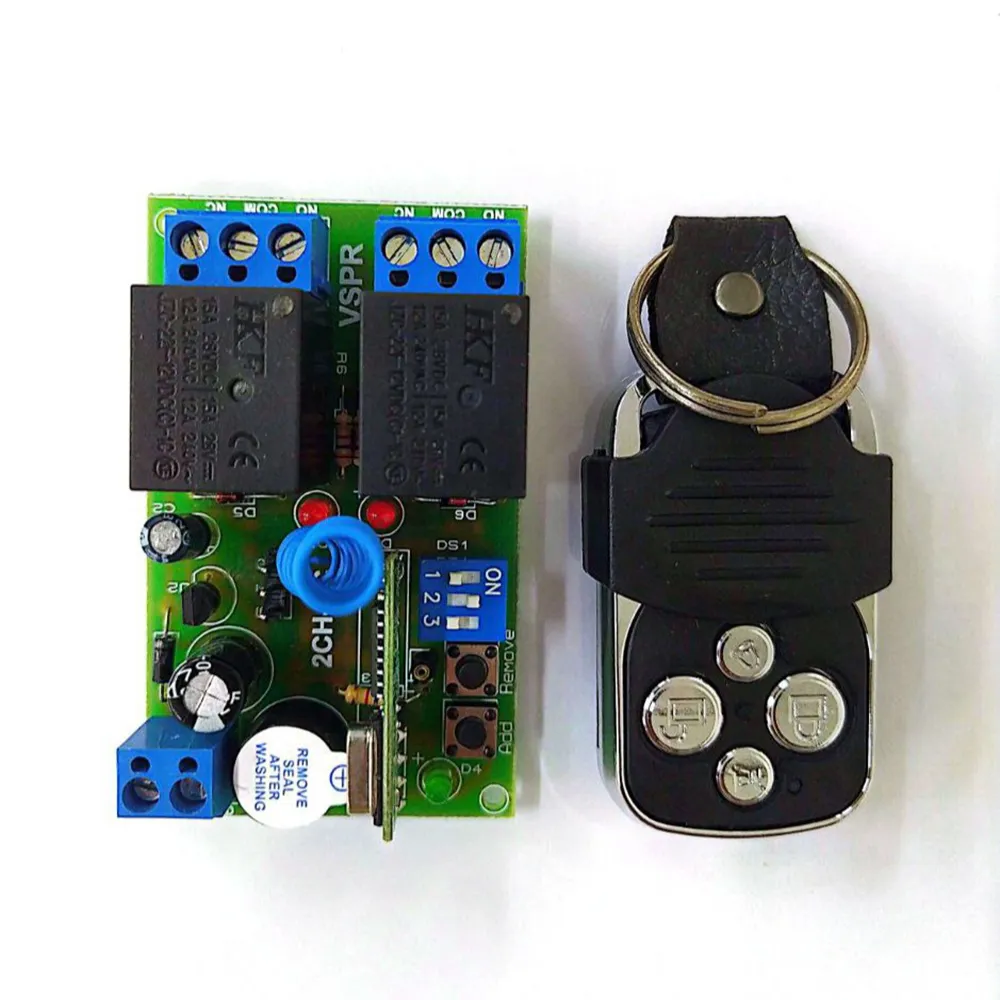 ریموت کنترل 2 کانال رادیویی کد لرن مدل RC212L4