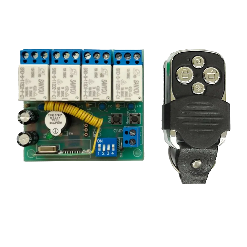 ریموت کنترل 4 کانال رادیویی کد لرن مدل RC410L4